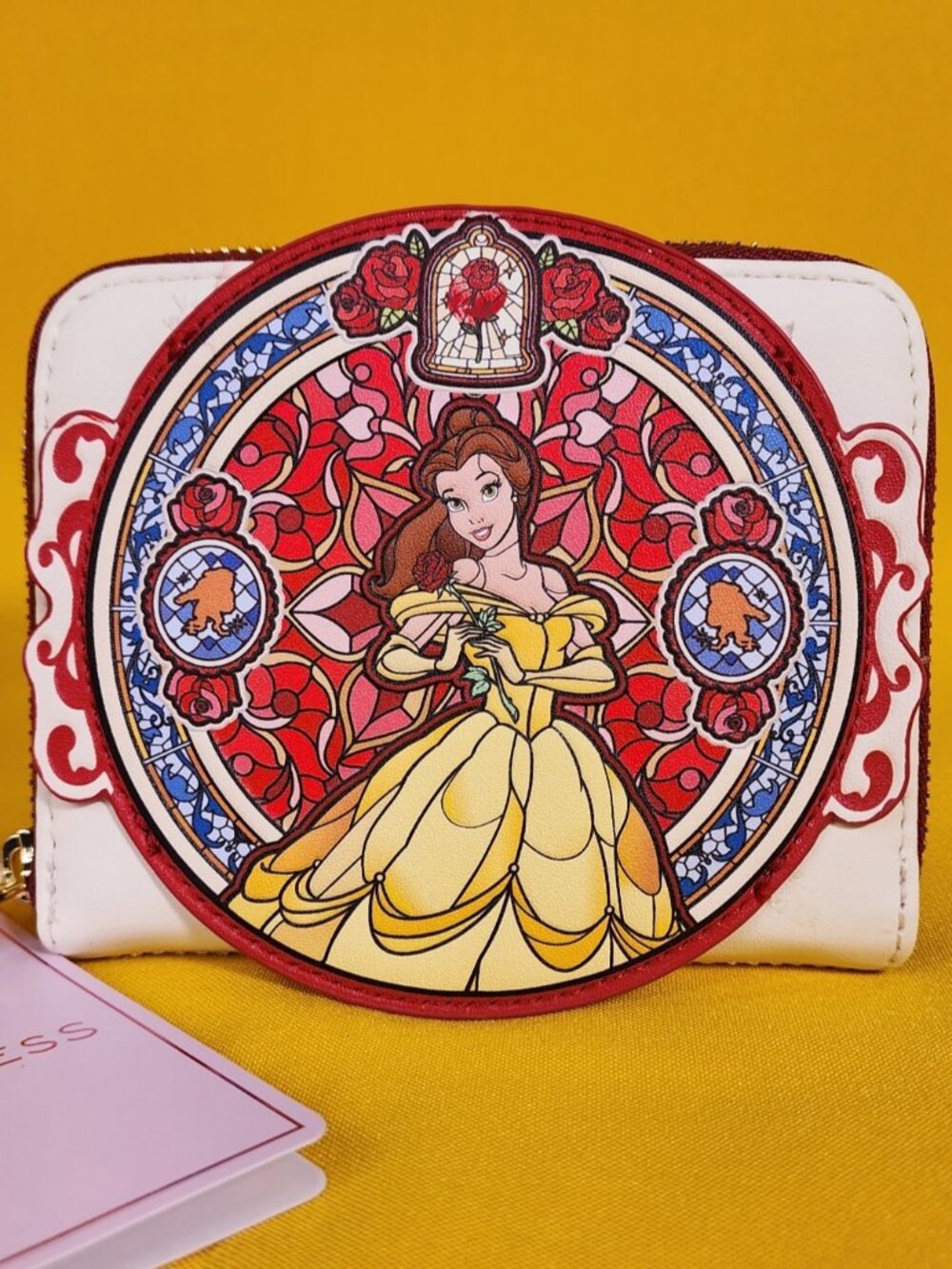 Loungefly Disney Princess Beauty & the Beast Belle Stained Glass Portrait Wallet